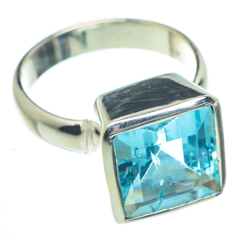 Blue Topaz Rings handcrafted by Ana Silver Co - RING62871