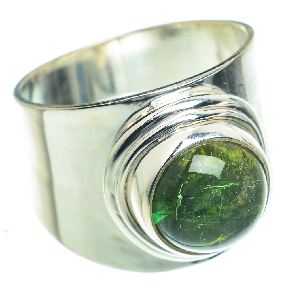 Green Tourmaline Rings handcrafted by Ana Silver Co - RING62873