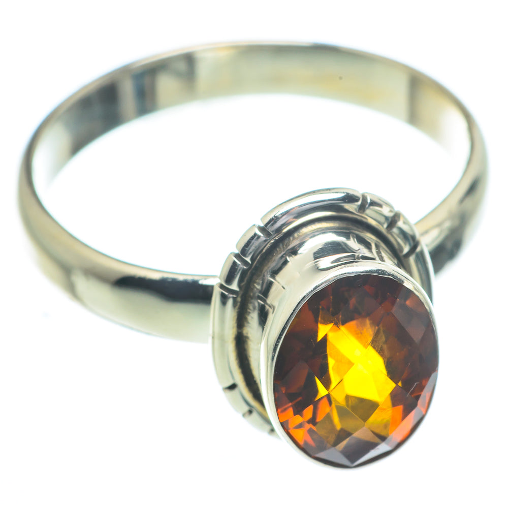 Mandarin Citrine Rings handcrafted by Ana Silver Co - RING62875