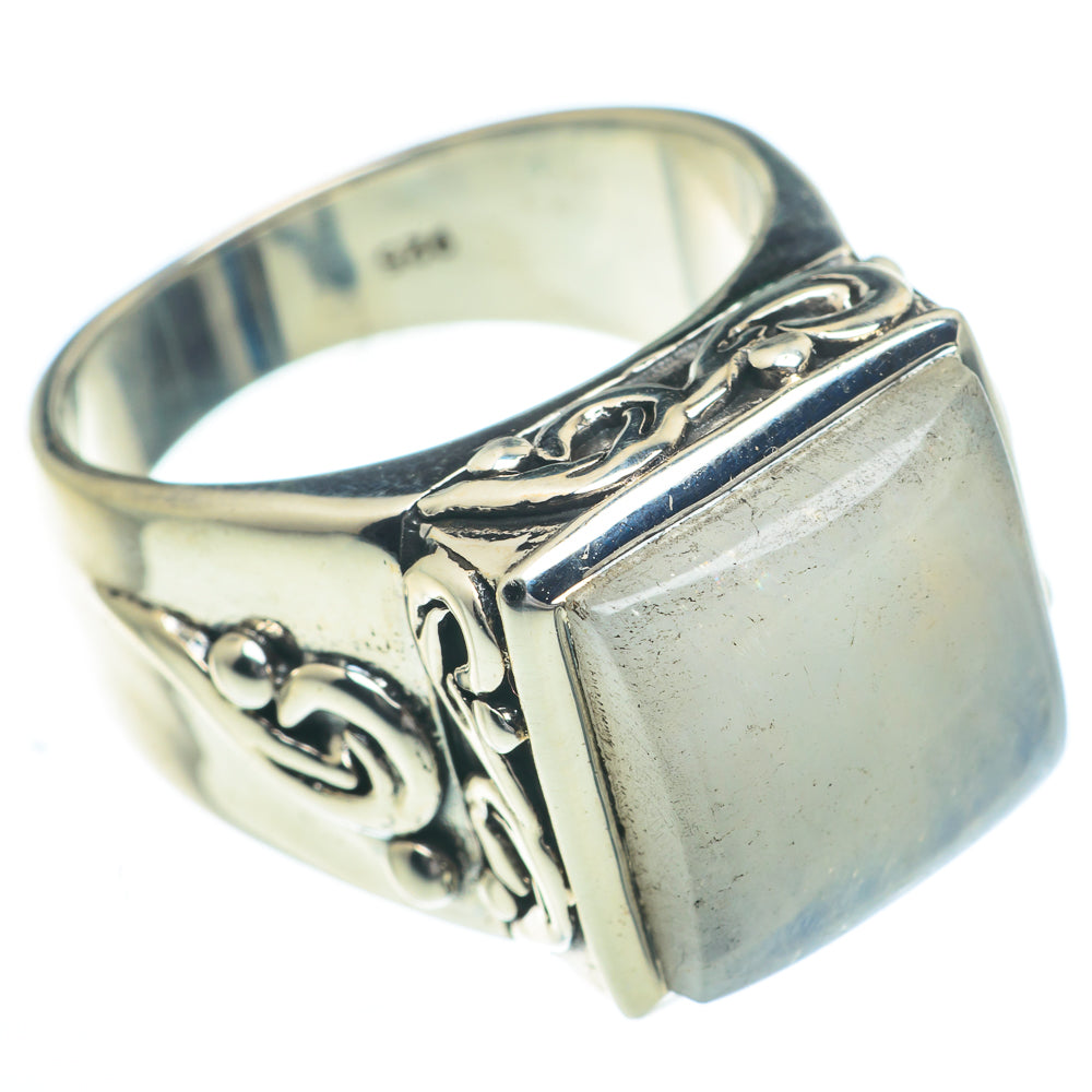 Rainbow Moonstone Rings handcrafted by Ana Silver Co - RING62885