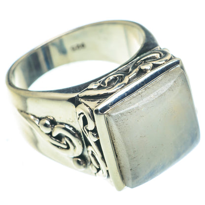 Rainbow Moonstone Rings handcrafted by Ana Silver Co - RING62885