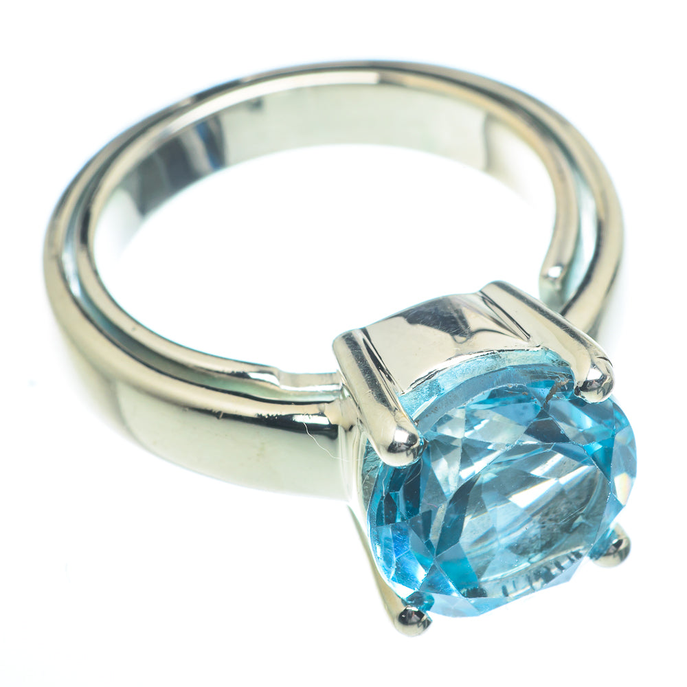 Blue Topaz Rings handcrafted by Ana Silver Co - RING62893