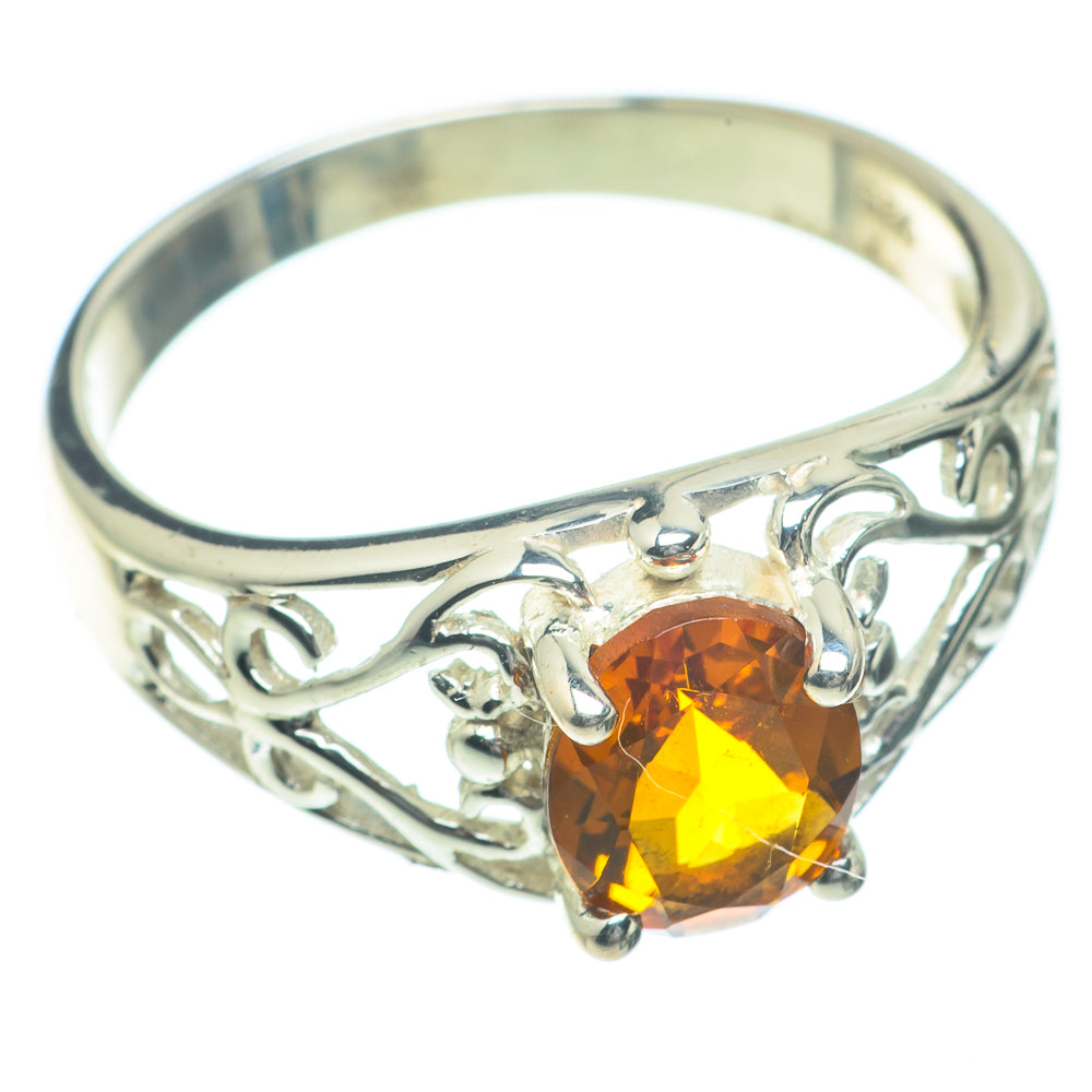 Mandarin Citrine Rings handcrafted by Ana Silver Co - RING62896