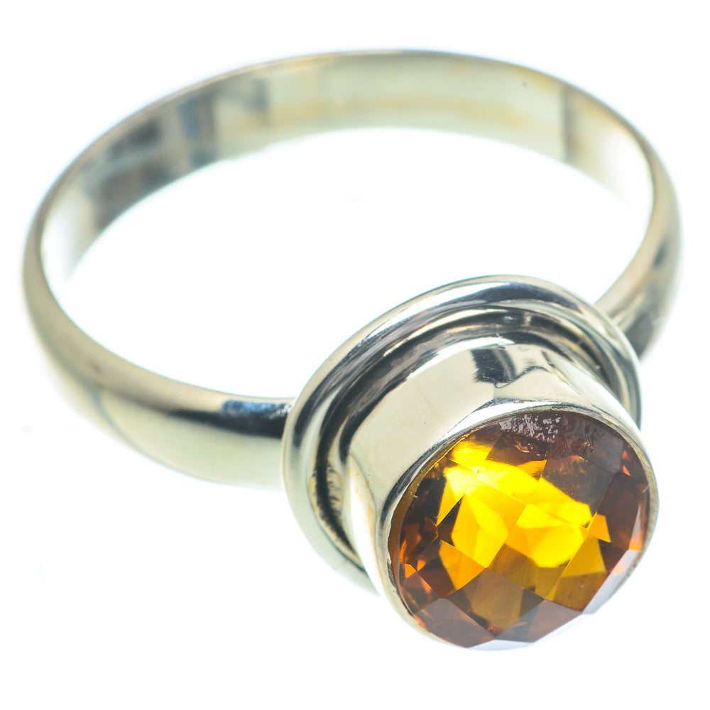 Mandarin Citrine Rings handcrafted by Ana Silver Co - RING62898
