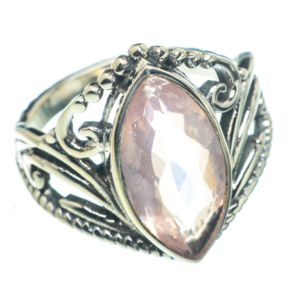 Rose Quartz Rings handcrafted by Ana Silver Co - RING62902