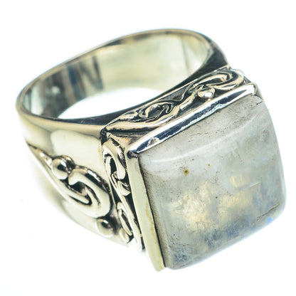 Rainbow Moonstone Rings handcrafted by Ana Silver Co - RING62905
