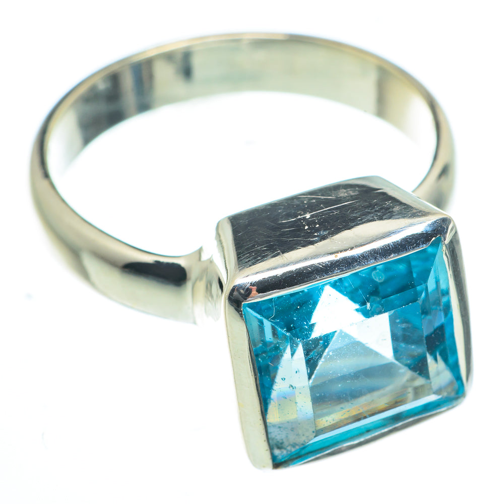 Blue Topaz Rings handcrafted by Ana Silver Co - RING62908
