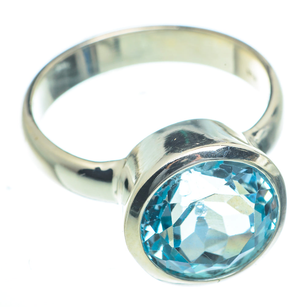 Blue Topaz Rings handcrafted by Ana Silver Co - RING62910