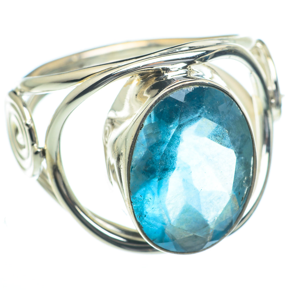 Blue Fluorite Rings handcrafted by Ana Silver Co - RING62913