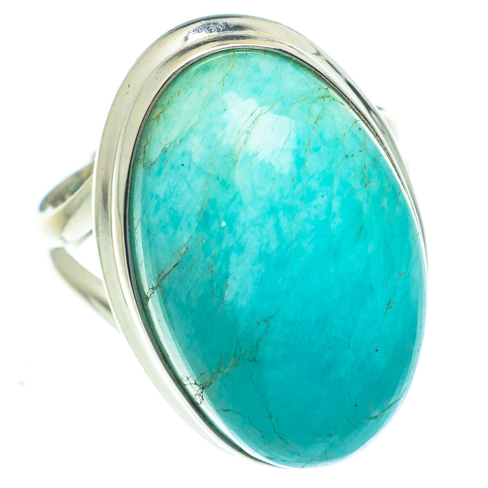 Peruvian Amazonite Rings handcrafted by Ana Silver Co - RING62914