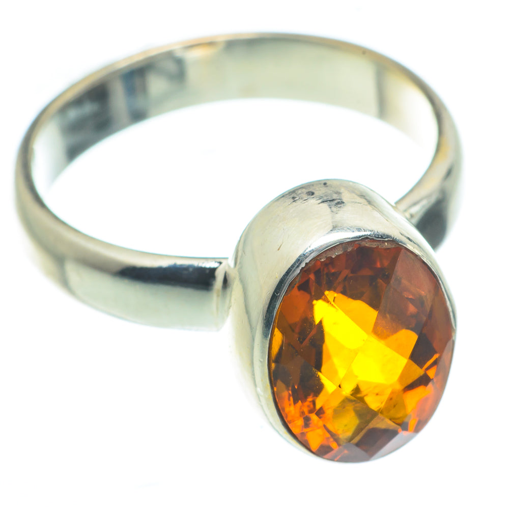 Mandarin Citrine Rings handcrafted by Ana Silver Co - RING62917