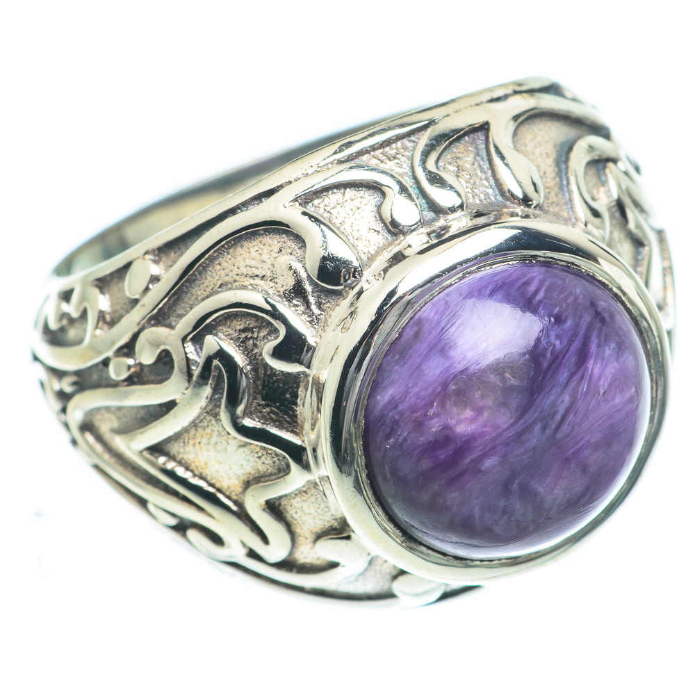 Charoite Rings handcrafted by Ana Silver Co - RING62923