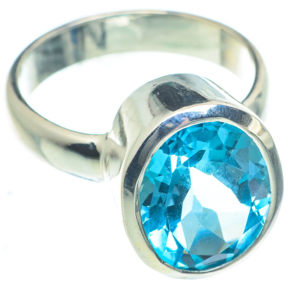 Blue Topaz Rings handcrafted by Ana Silver Co - RING62927