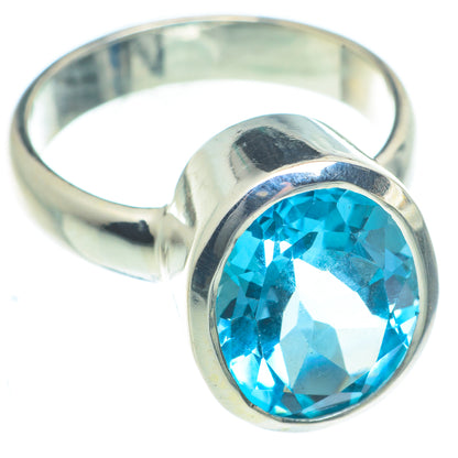 Blue Topaz Rings handcrafted by Ana Silver Co - RING62927