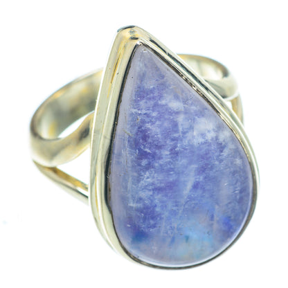 Rainbow Moonstone Rings handcrafted by Ana Silver Co - RING62973
