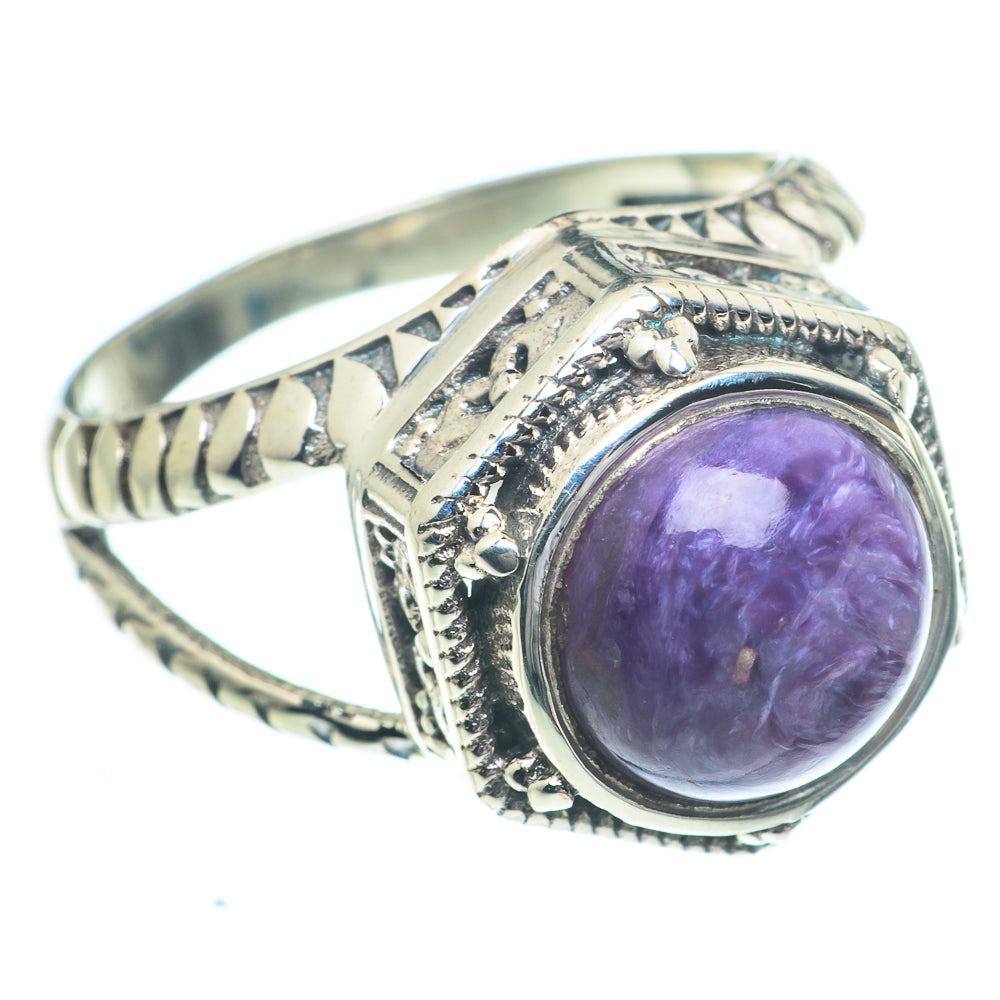 Charoite Rings handcrafted by Ana Silver Co - RING62988