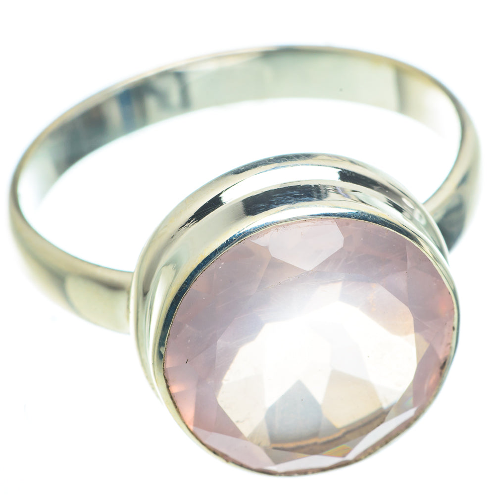 Rose Quartz Rings handcrafted by Ana Silver Co - RING63003