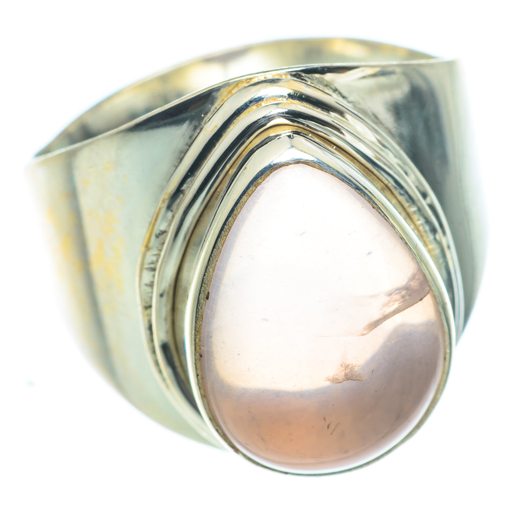 Rose Quartz Rings handcrafted by Ana Silver Co - RING63004