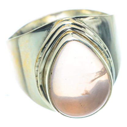 Rose Quartz Rings handcrafted by Ana Silver Co - RING63004
