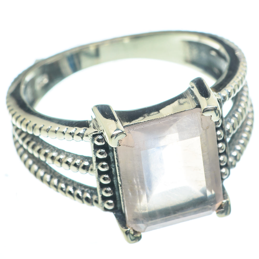 Rose Quartz Rings handcrafted by Ana Silver Co - RING63014