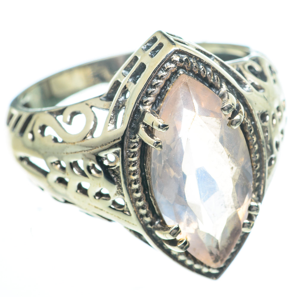 Rose Quartz Rings handcrafted by Ana Silver Co - RING63015