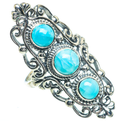 Peruvian Amazonite Rings handcrafted by Ana Silver Co - RING63022