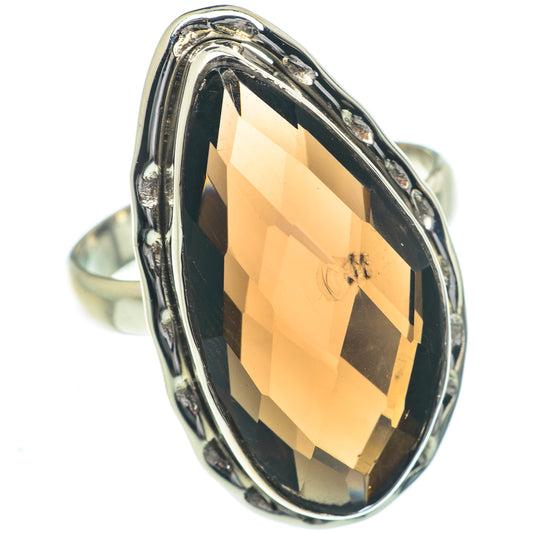 Smoky Quartz Rings handcrafted by Ana Silver Co - RING63027