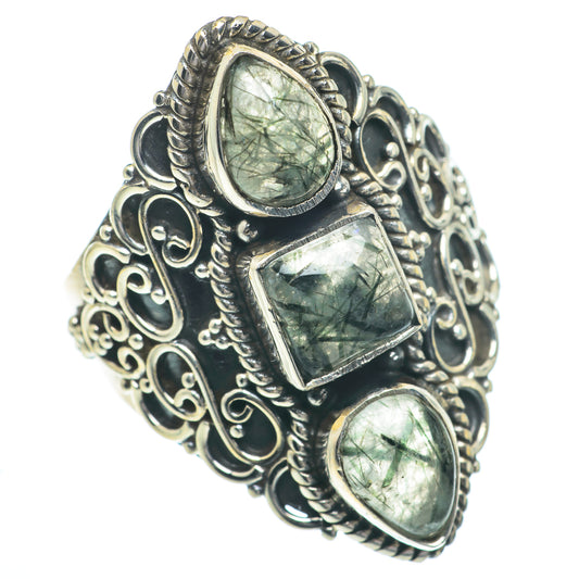 Tourmalinated Quartz Rings handcrafted by Ana Silver Co - RING63032