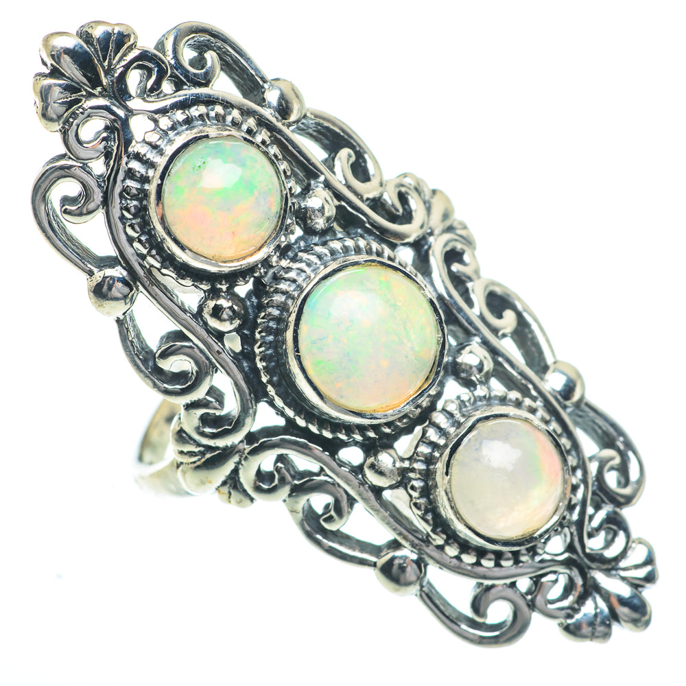 Ethiopian Opal Rings handcrafted by Ana Silver Co - RING63034