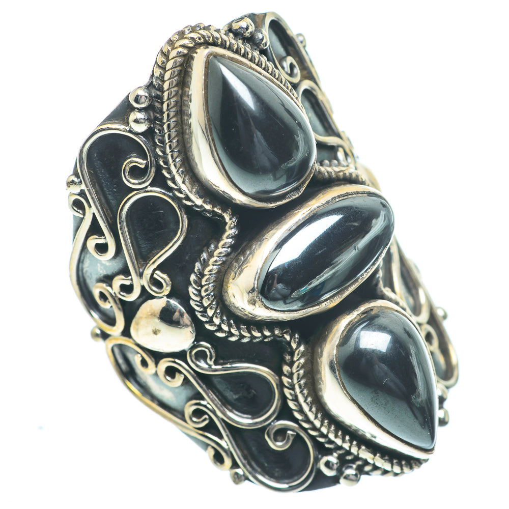 Hematite Rings handcrafted by Ana Silver Co - RING63037