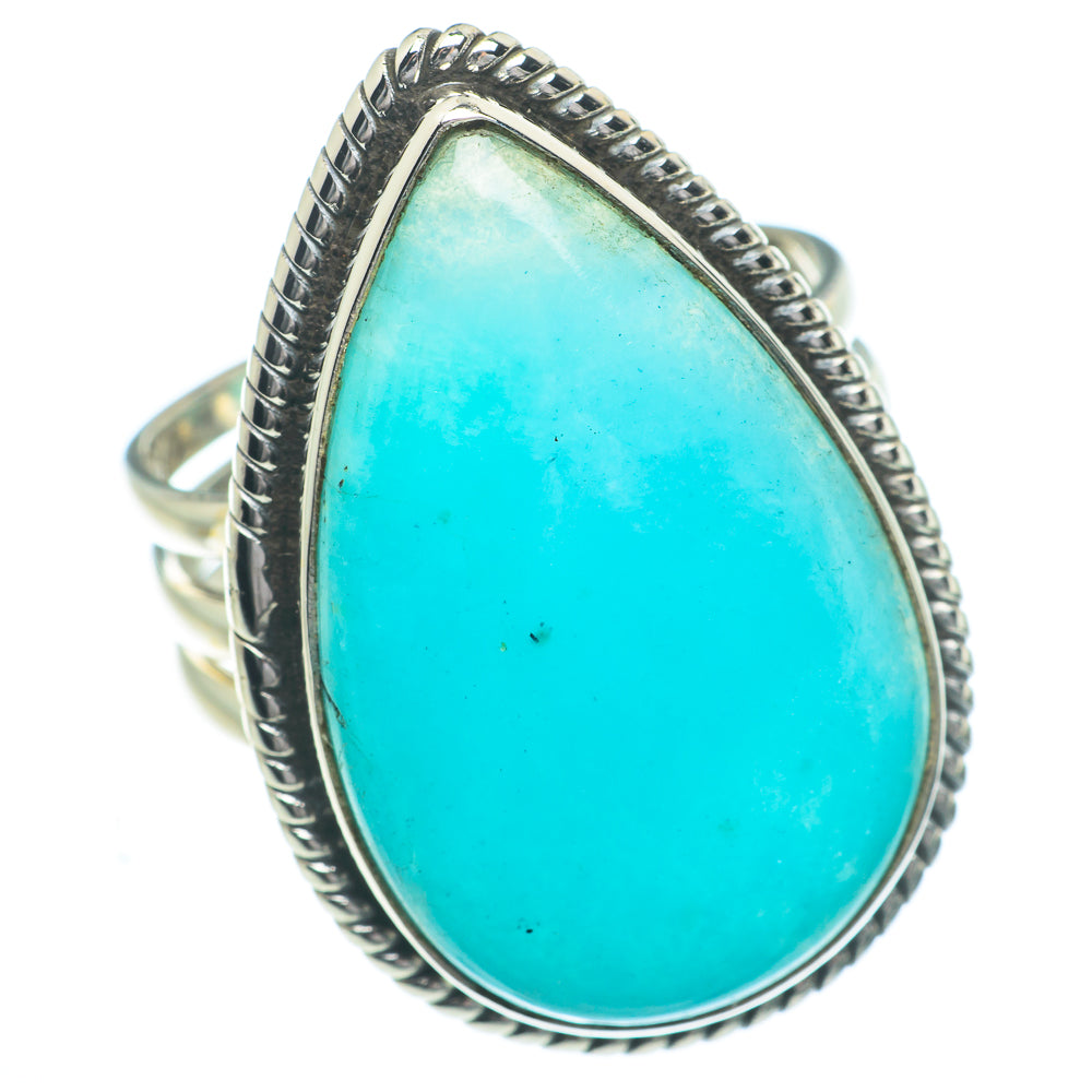 Peruvian Amazonite Rings handcrafted by Ana Silver Co - RING63039