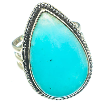 Peruvian Amazonite Rings handcrafted by Ana Silver Co - RING63039
