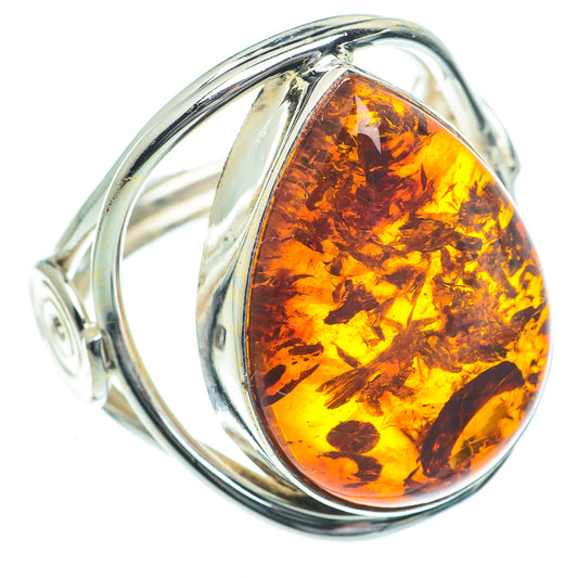 Baltic Amber Rings handcrafted by Ana Silver Co - RING63042