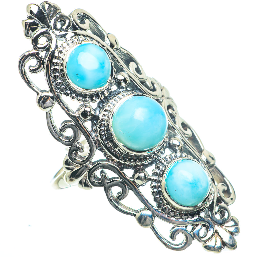 Larimar Rings handcrafted by Ana Silver Co - RING63049