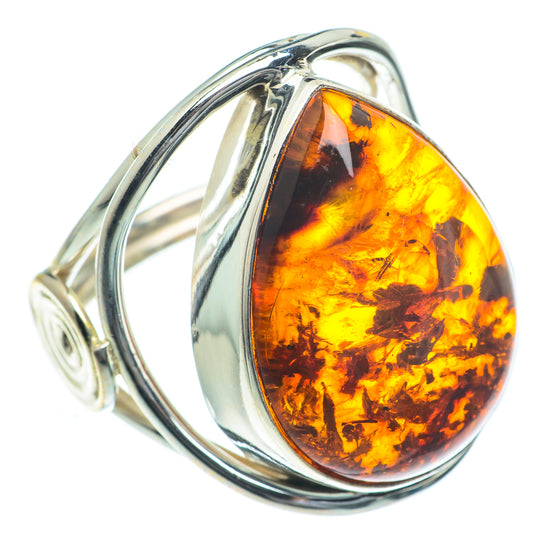 Baltic Amber Rings handcrafted by Ana Silver Co - RING63054