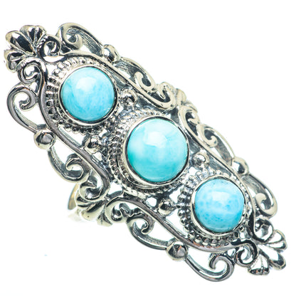 Larimar Rings handcrafted by Ana Silver Co - RING63056