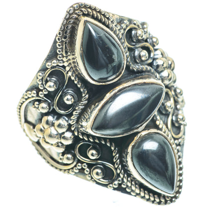 Hematite Rings handcrafted by Ana Silver Co - RING63066