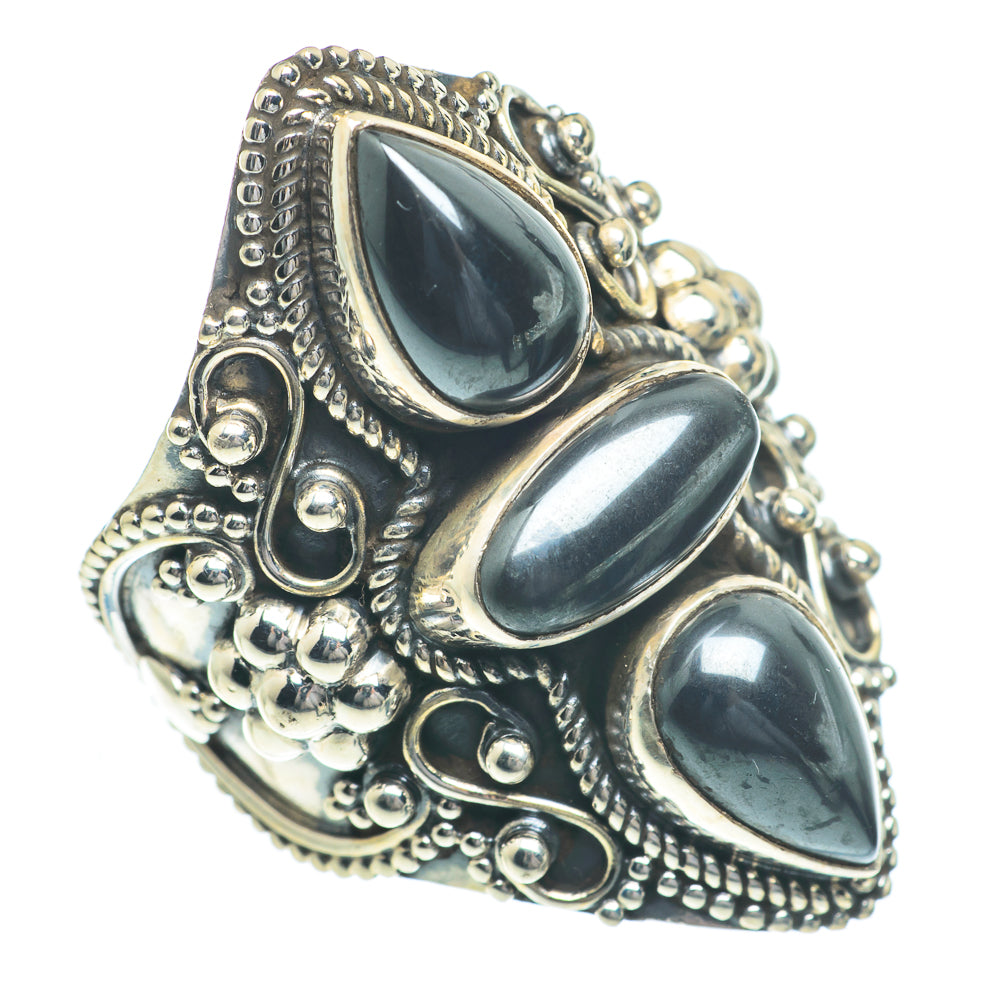 Hematite Rings handcrafted by Ana Silver Co - RING63067