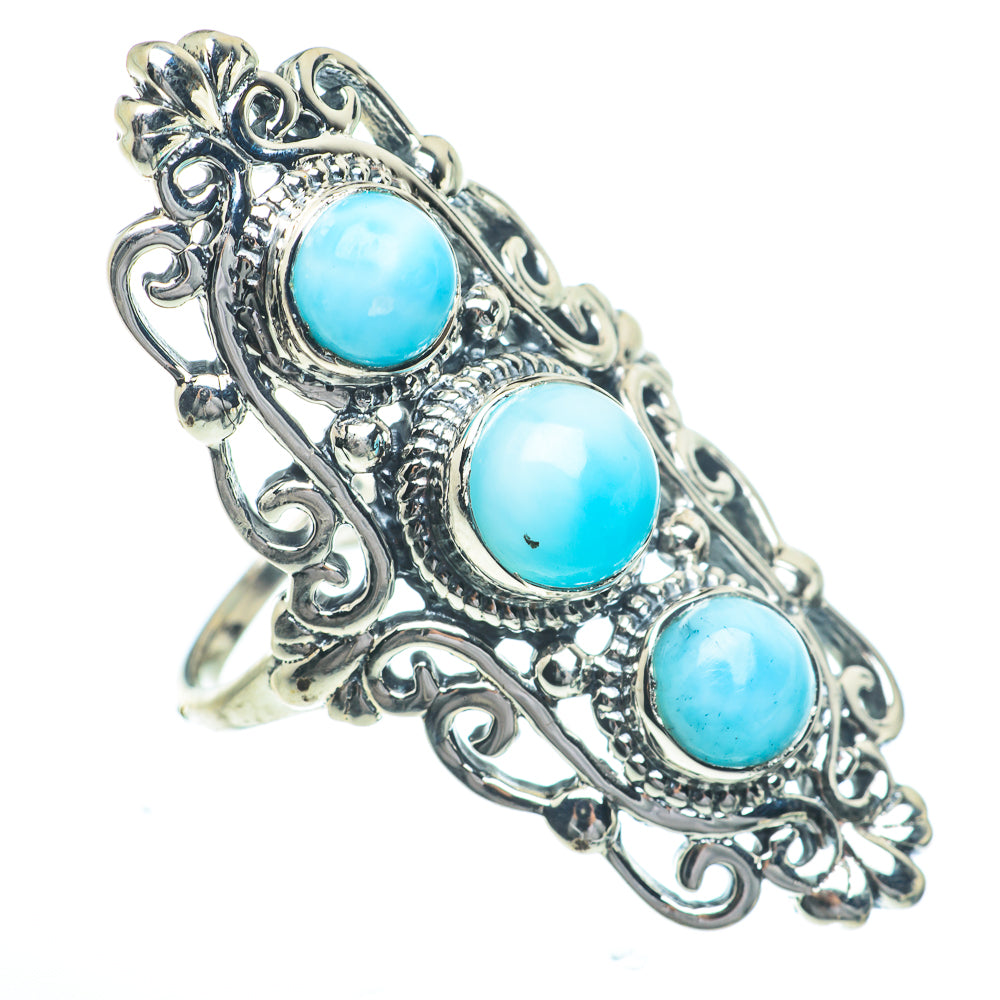 Larimar Rings handcrafted by Ana Silver Co - RING63068