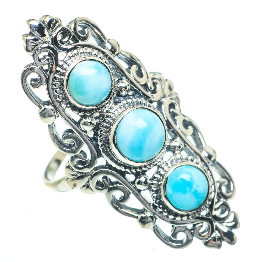 Larimar Rings handcrafted by Ana Silver Co - RING63075