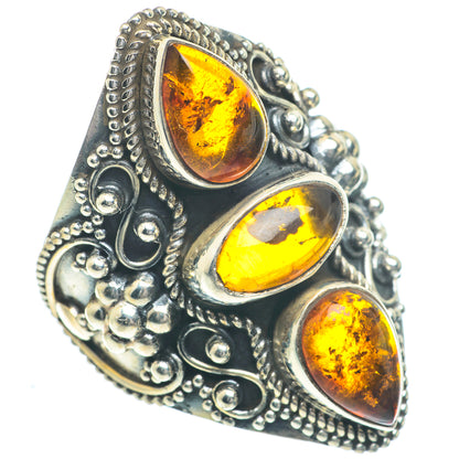 Baltic Amber Rings handcrafted by Ana Silver Co - RING63080