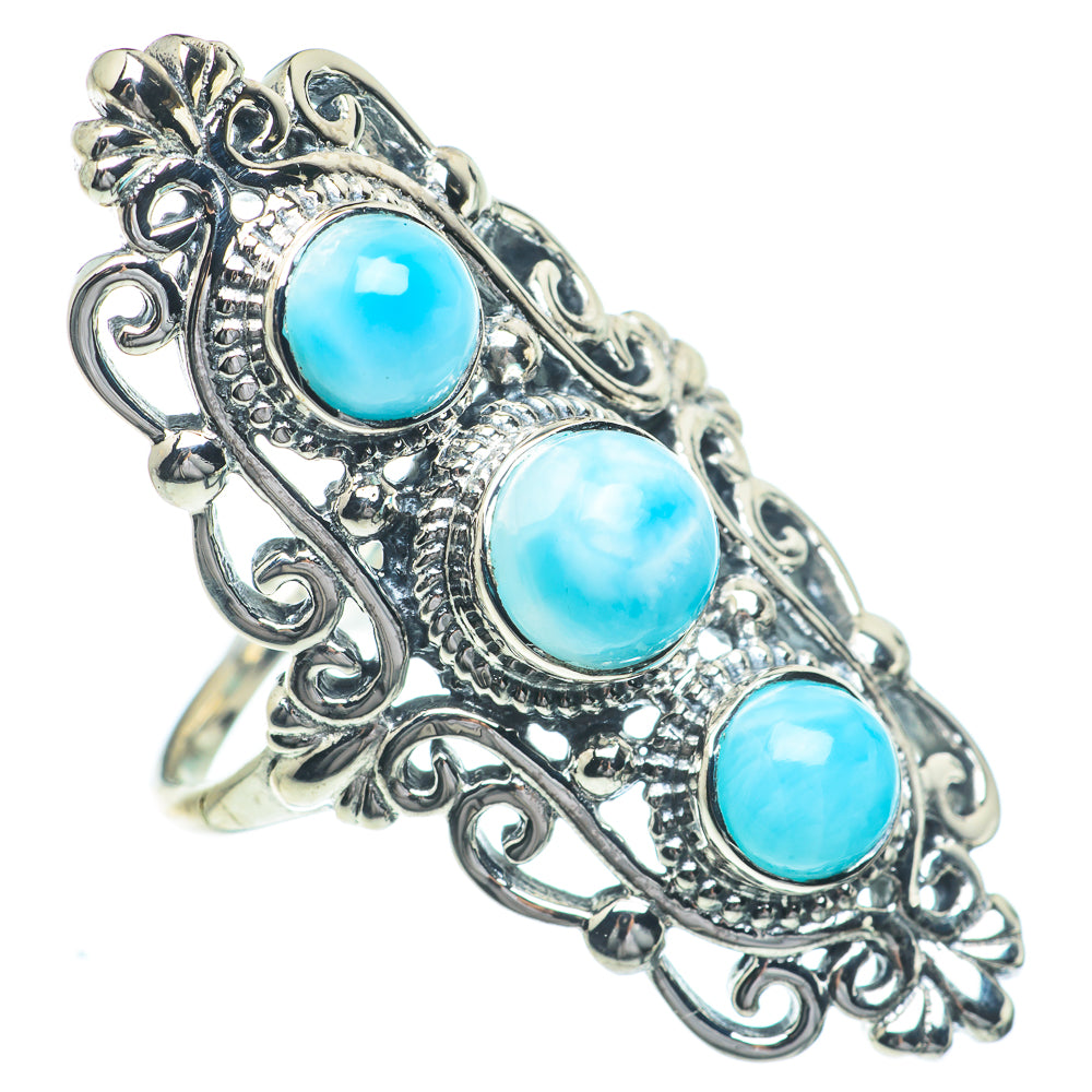 Larimar Rings handcrafted by Ana Silver Co - RING63081