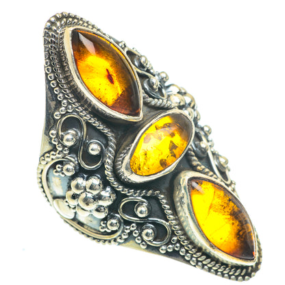 Baltic Amber Rings handcrafted by Ana Silver Co - RING63085