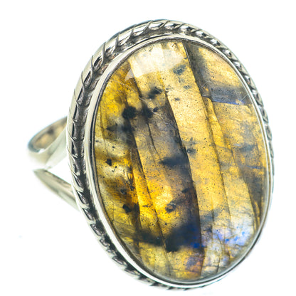Labradorite Rings handcrafted by Ana Silver Co - RING63092