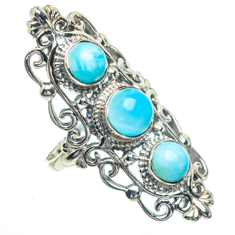 Larimar Rings handcrafted by Ana Silver Co - RING63097