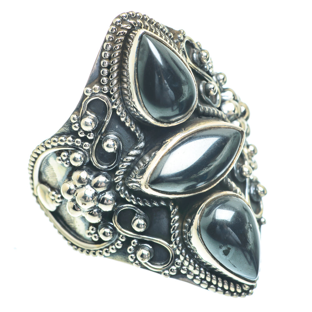 Hematite Rings handcrafted by Ana Silver Co - RING63102