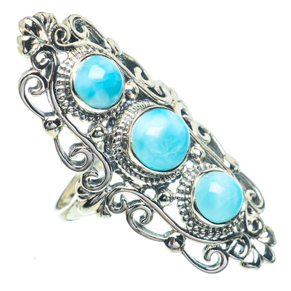Larimar Rings handcrafted by Ana Silver Co - RING63103