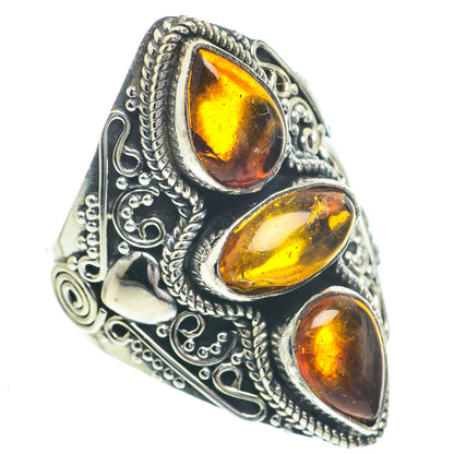 Baltic Amber Rings handcrafted by Ana Silver Co - RING63105