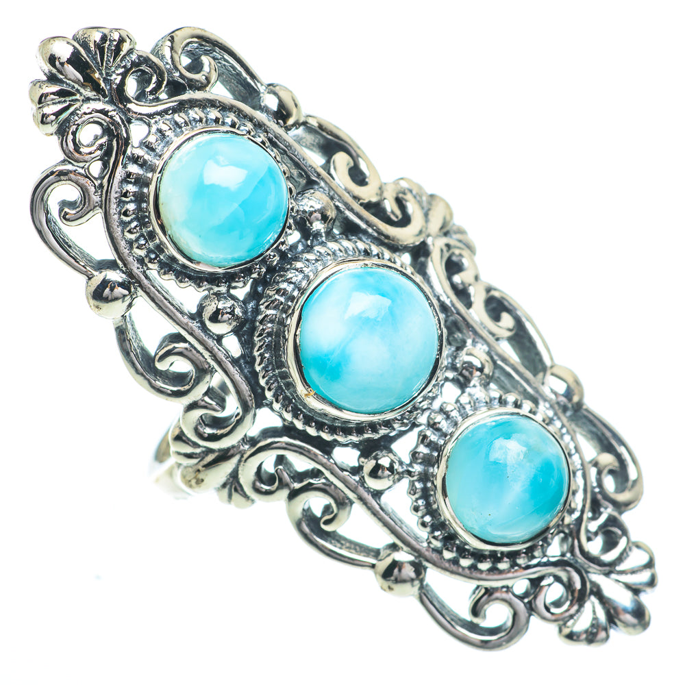 Larimar Rings handcrafted by Ana Silver Co - RING63109