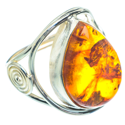 Baltic Amber Rings handcrafted by Ana Silver Co - RING63110